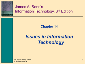 Chapter 1 Information Technology: Principles, Practices, and