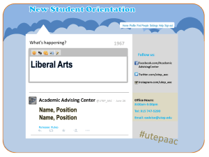utep_aac The Academic Advising Center advises Liberal Arts majors