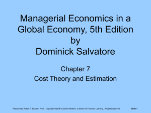 Managerial Economics in a Global Economy