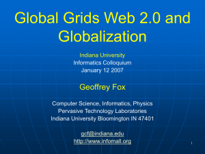 Global Grids Web 2.0 and Globalization