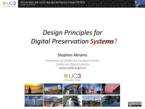 Design Principles for Digital Preservation Systems