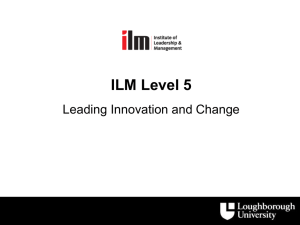 ILM Level 3 - Loughborough University