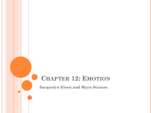 Chapter 12: Emotion