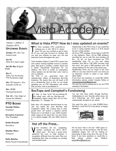 Vista Newsletter October 2012 - Vista Academy PTO