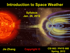 Syllabus - Solar Physics and Space Weather