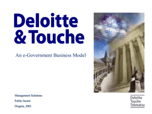 The New e-Government Business Model