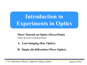 Intro Optics Presentation - Workspace