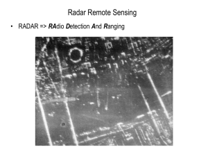 Radar Remote Sensing