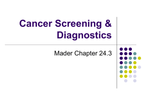 Cancer Screening & Diagnostics