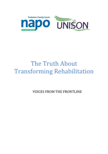 The Truth About Transforming Rehabilitation