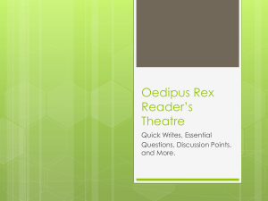 Oedipus Rex Reader*s Theatre