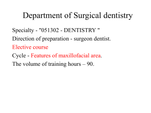module : propaedeutics surgical dentistry