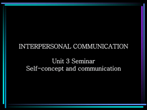 INTERPERSONAL COMMUNICATION CHAPTER 2