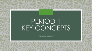 Period 1 Key Concepts