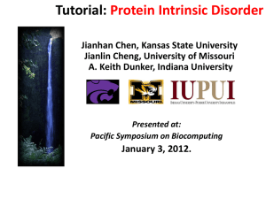 Research Frontiers of Intrinsically Disordered Proteins