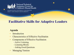 Module 6: Facilitative Skills in Adaptive