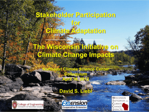 WICCI - Wisconsin Initiative on Climate Change Impacts