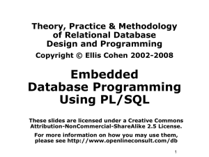 CS 579 Database Systems