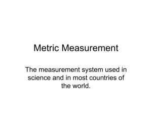 Metric-Measurement