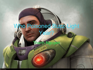 Who Poisoned Buzz-Light Year?