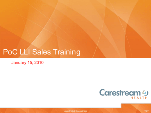 LLI Sales Presentation