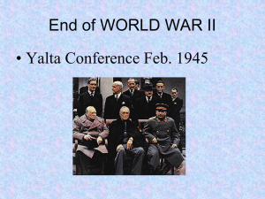 End of World War II