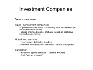 Investment Companies
