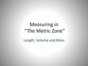 Measuring *The Metric Zone*