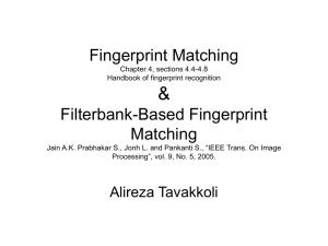 Filterbank-Based Fingerprint Matching