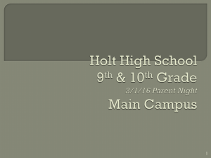 Holt High School 9th Grade Campus