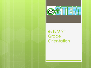 eSTEM 9th Grade Orientation