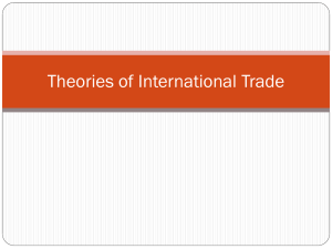Theories of International Trade