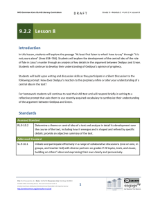 Grade 9 ELA Module 2, Unit 2, Lesson 8