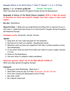 Geography & History of the World History standard: GHW