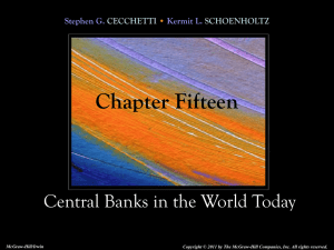 Chapter 15 Central Banks in the World Today