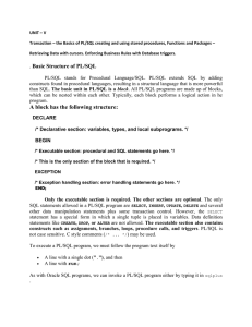 PL/SQL Packages - E