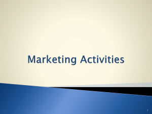 Marketing Activities