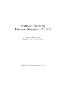 Portfolio Additional Estimates Statements 2015-16