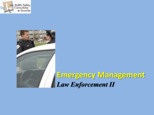 Emergency Management Law Enforcement II