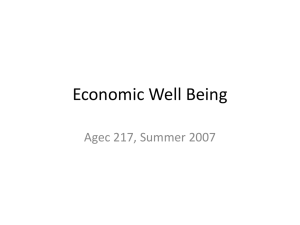 Economic Well Being