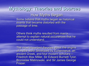 Mythology: Theories and Sources