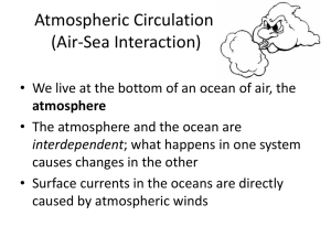 Atmospheric Circulation – Chapter 6