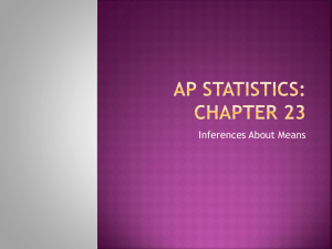 AP Statistics: Chapter 23