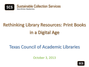 Rethinking Library Resources