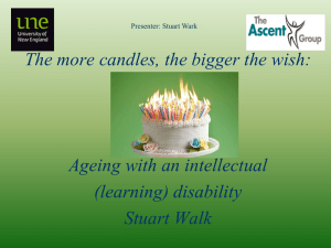 Ageing With An Intellectual (Learning) Disability
