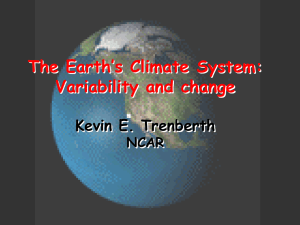 The Earth's Climate System:Variability and change