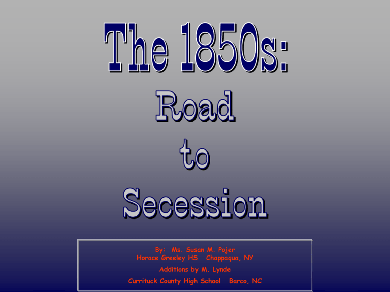 Compromise Of 1850 Anderson School District One