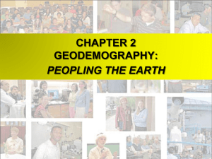CHAPTER 7. GEODEMOGRAPHY: PEOPLING THE EARTH