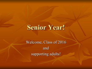 Senior Year! - Waterloo Community School District