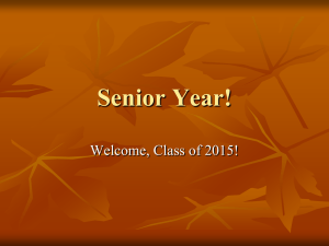 Senior Year! - Waterloo Community School District